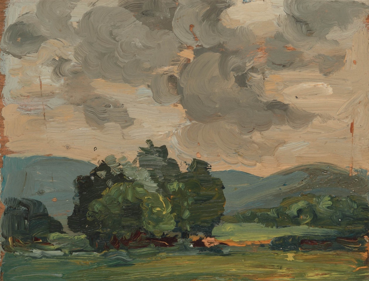 Trees and Sky, Black Walnut by Robert Henri