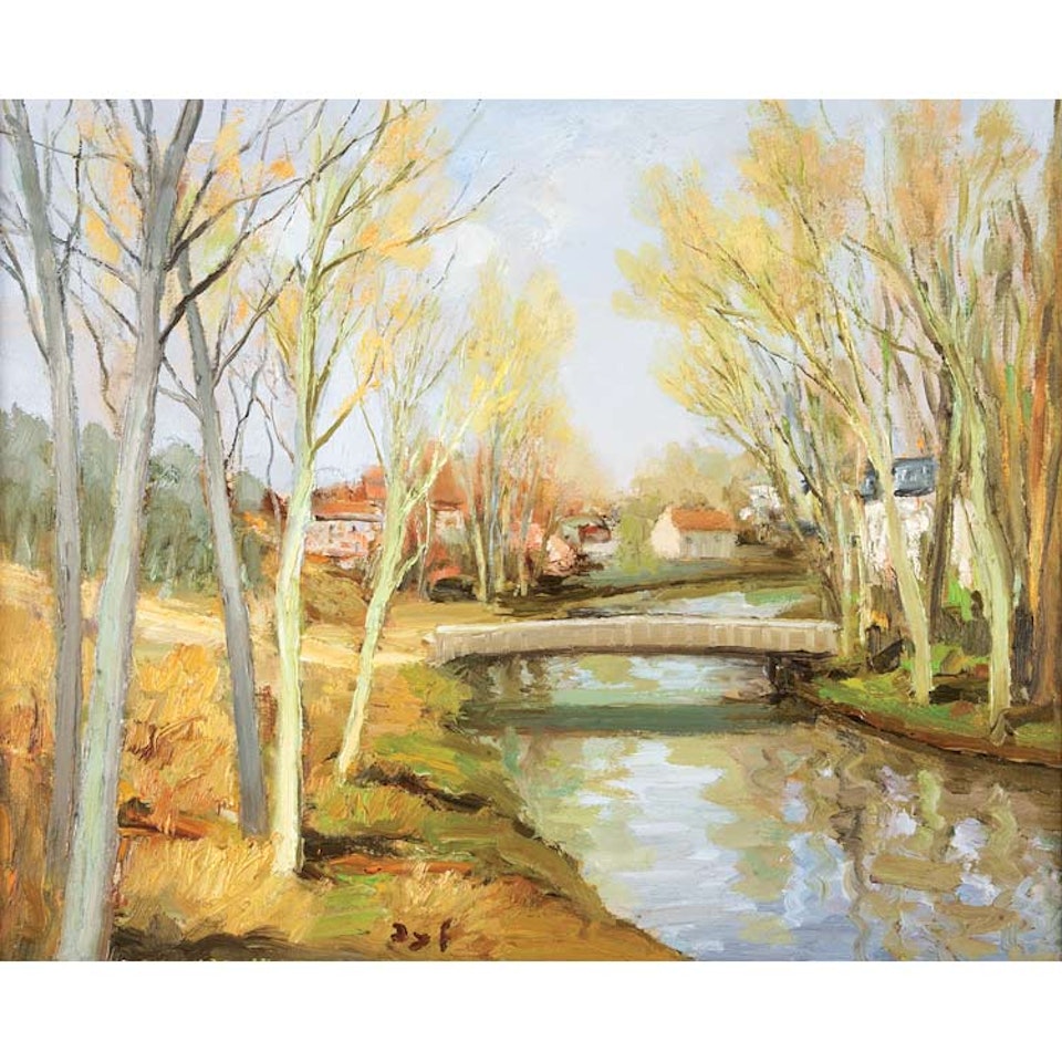 La Mauldre a Mareil, Ile de France by Marcel Dyf