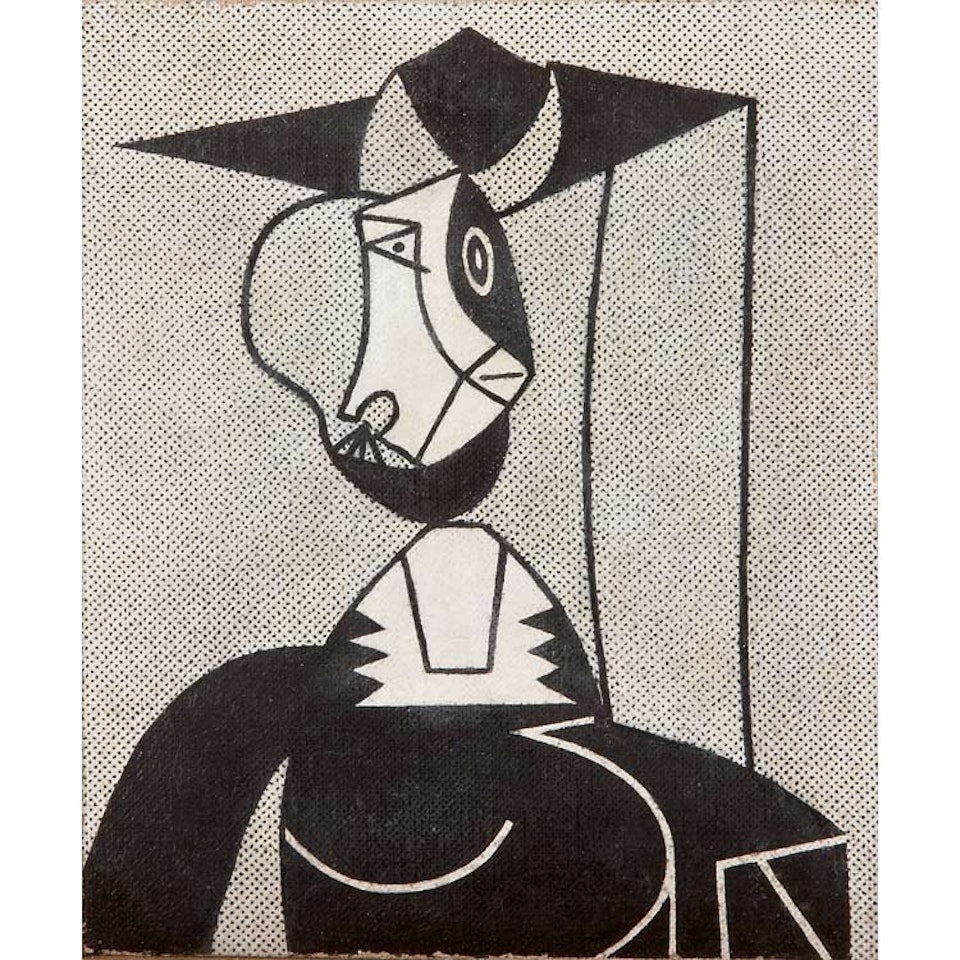 Roy Lichtenstein Femme Au Chapeau 1962 by Richard Pettibone
