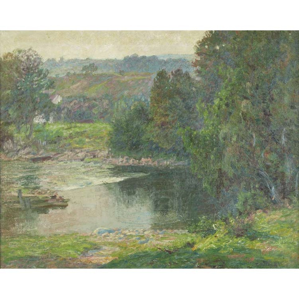 By the Riverside (By the Mill Pond) by Edward Henry Potthast