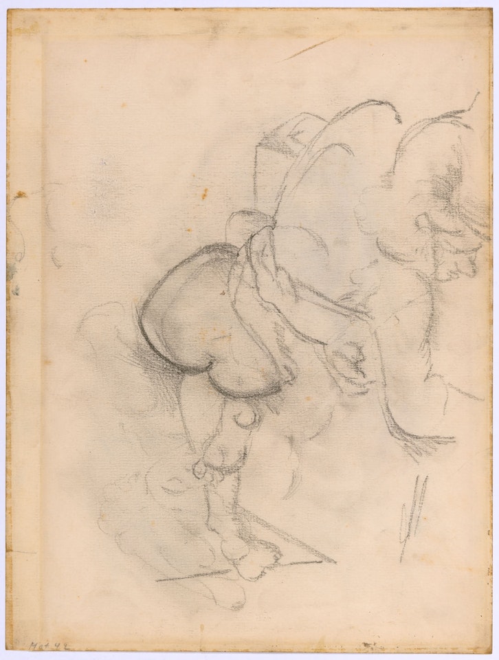 Figure and Head Studies, a double-sided work by Arshile Gorky