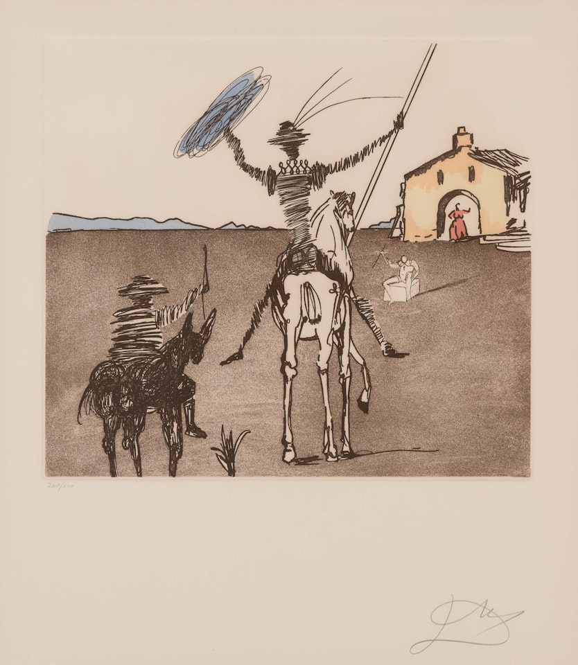 THE IMPOSSIBLE DREAM (FIELD 80-1O) by Salvador Dali