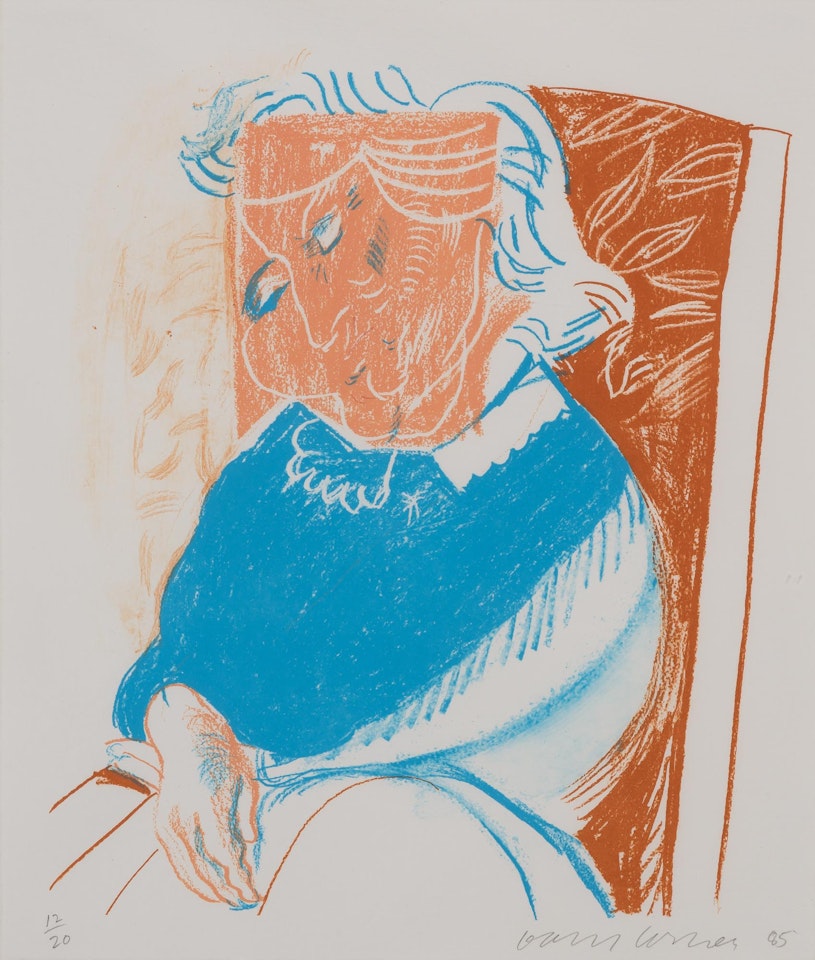 PORTRAIT OF MOTHER II by David Hockney
