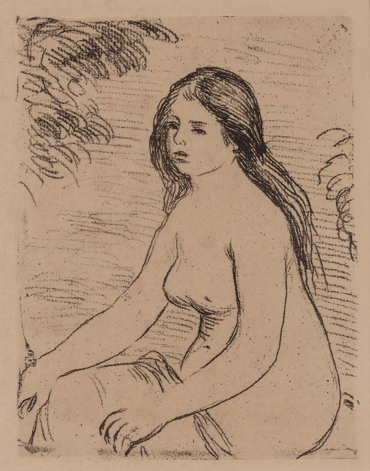 FEMME NUE ASSISE (DELTEIL 12) by Pierre-Auguste Renoir