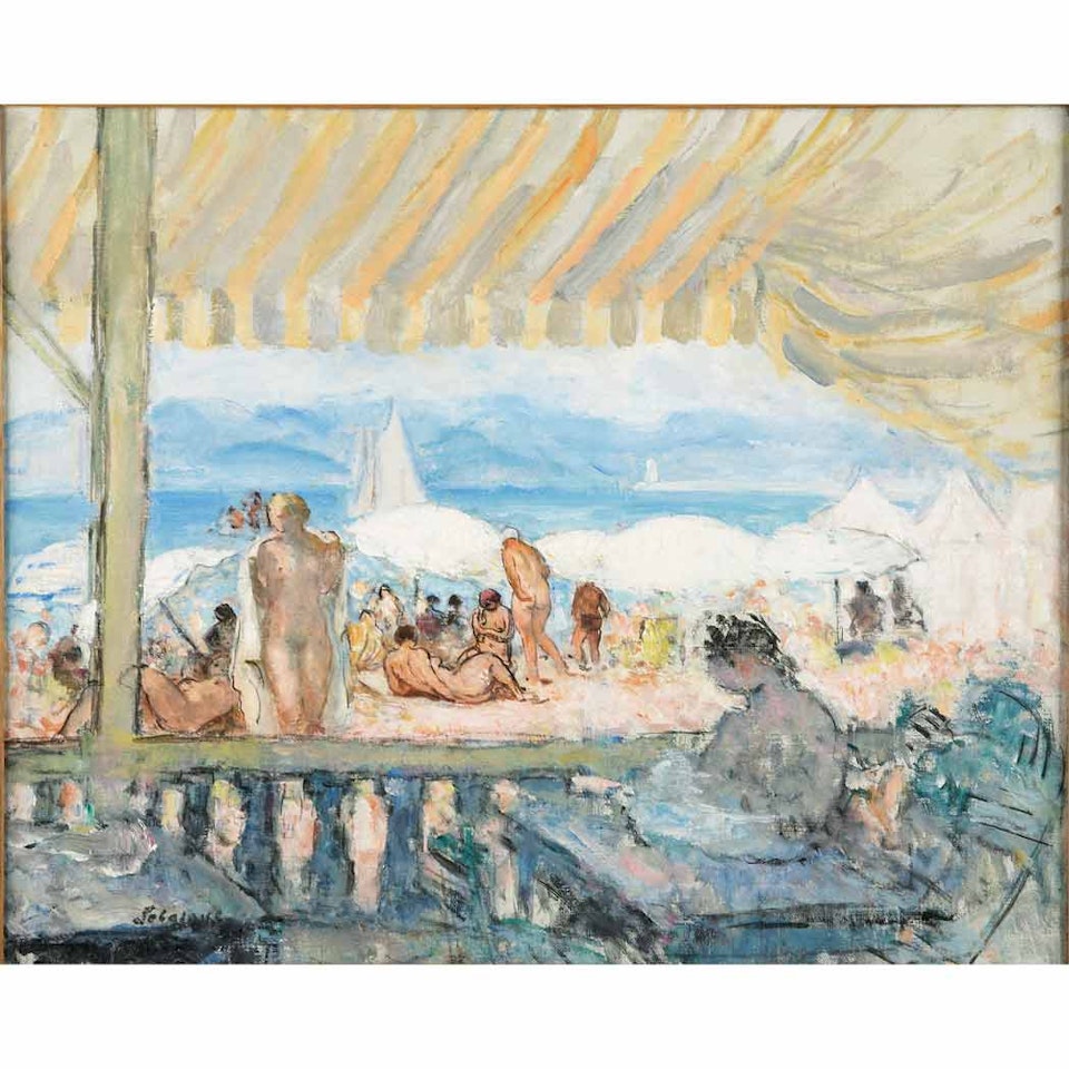 Le Bar de La Plage by Henri Lebasque