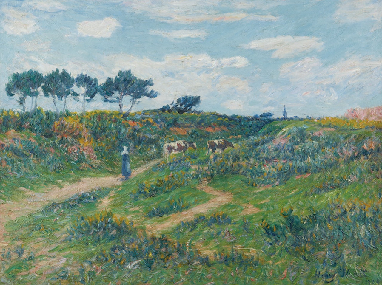 Chemin dans la Lande, Bretagne by Henry Moret