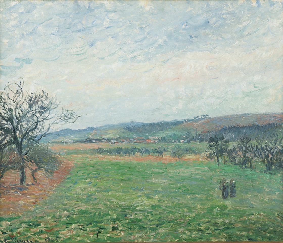 Les Coteaux de Gisors, Temps Gris by Camille Pissarro
