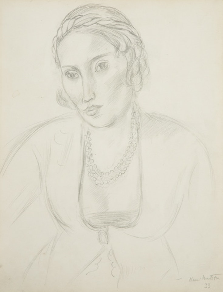 Portrait de Femme a la Robe Persanne, Nice by Henri Matisse