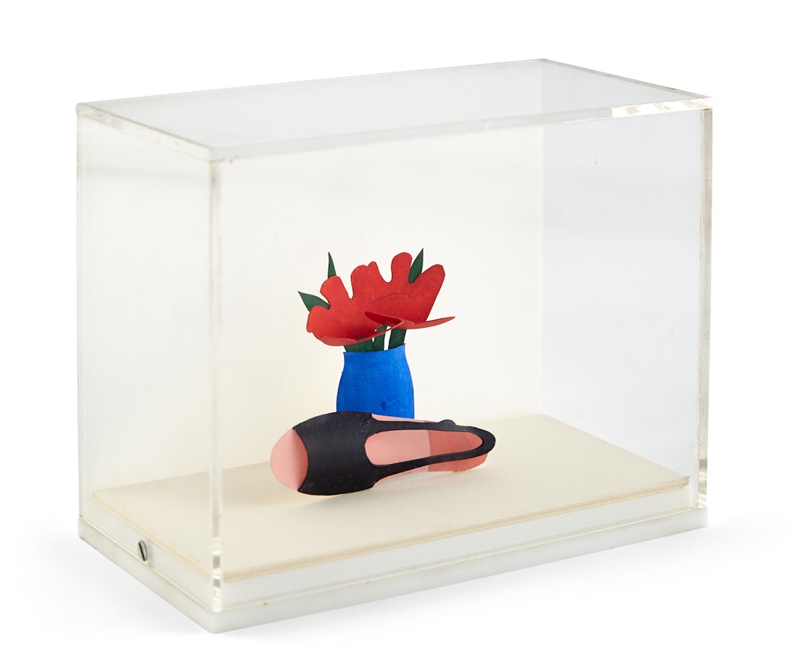 Tiny Shoe and Tulips #8 by Tom Wesselmann