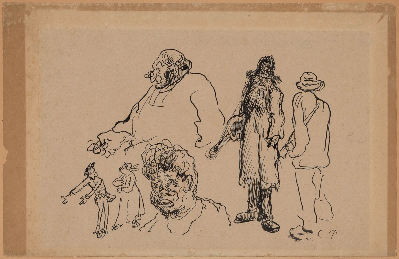 Feuille d"Etudes by Camille Pissarro