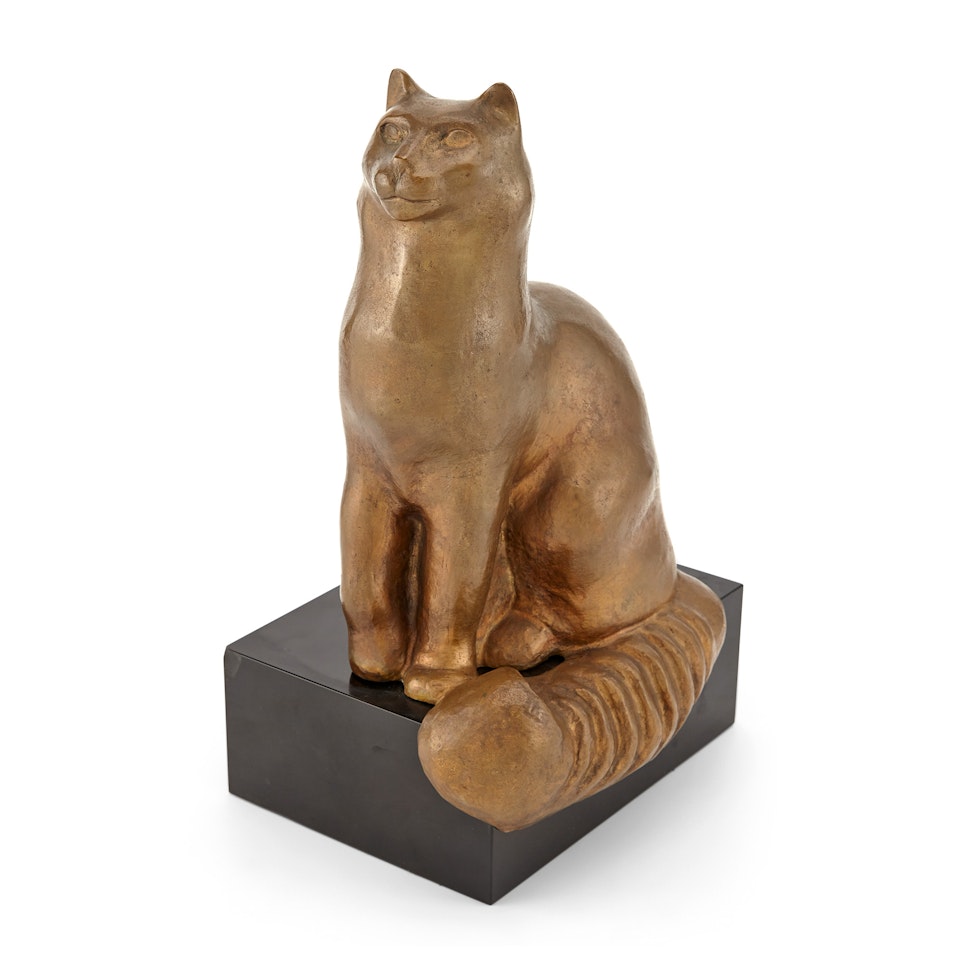 Standing Cat with Long Tail by William Zorach