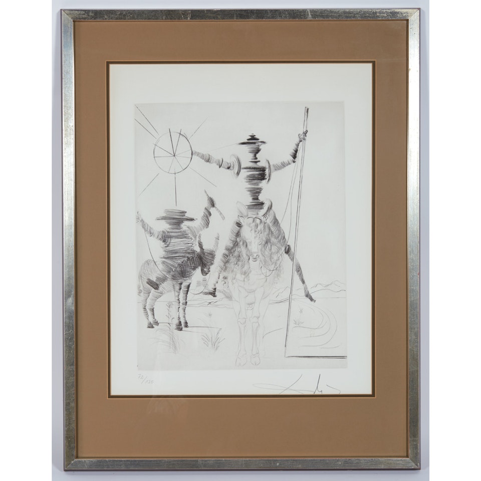 DON QUICHOTTE ET SANCHO PANZA (F. 68.1; M./L. 266) by Salvador Dali