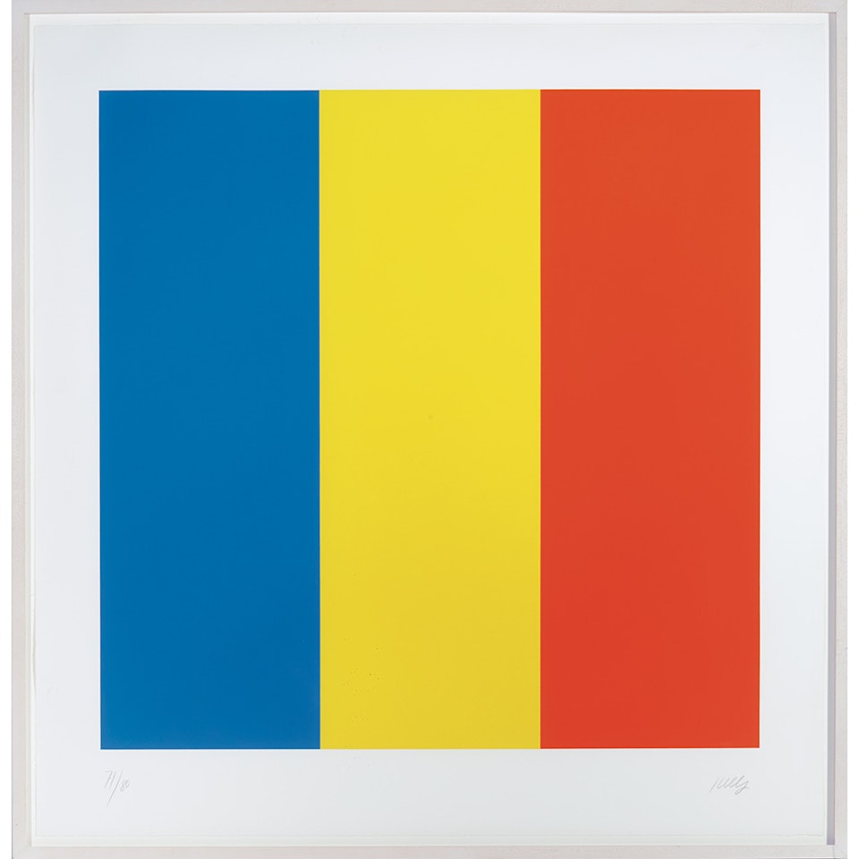 BLUE/YELLOW/RED (G. 1524) by Ellsworth Kelly