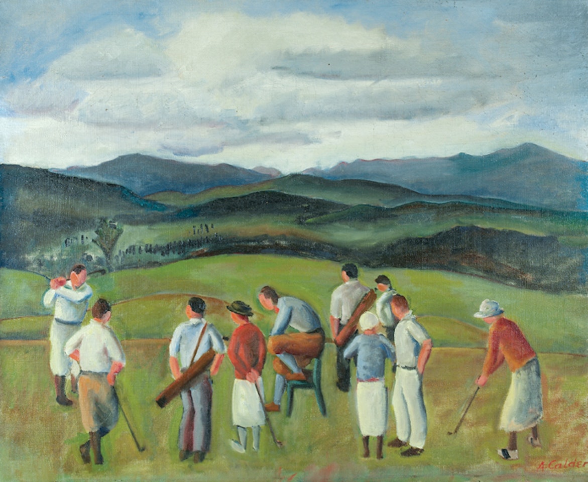 Untitled (Golfers on a Green) by Alexander Calder