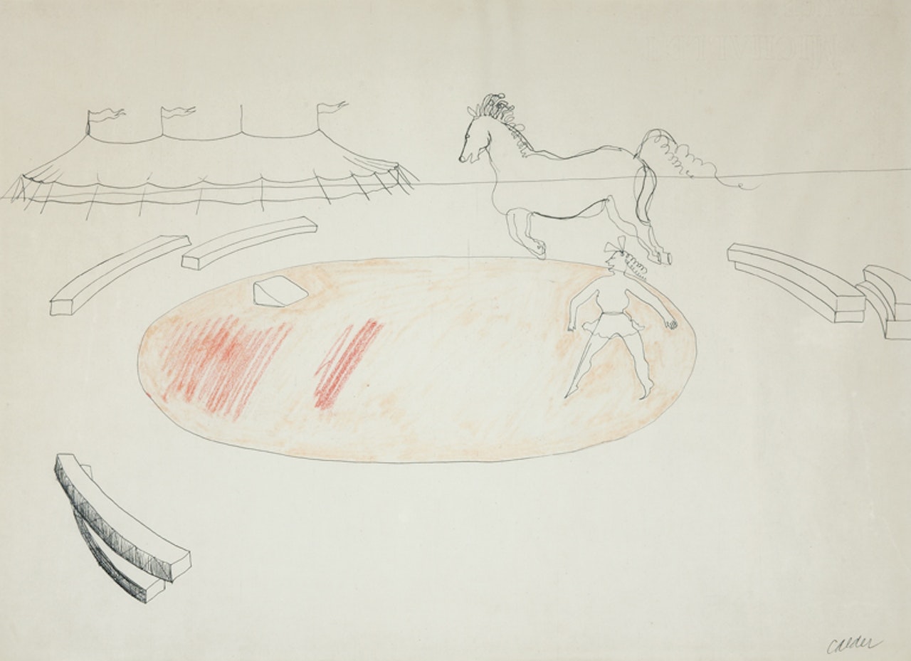 Untitled (Circus, Horse and Trainer) by Alexander Calder