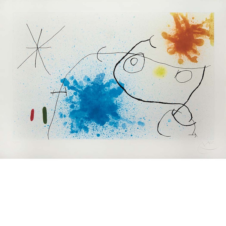 PETITE FILLE DEVANT LA MER (D. 435) by Joan Miró
