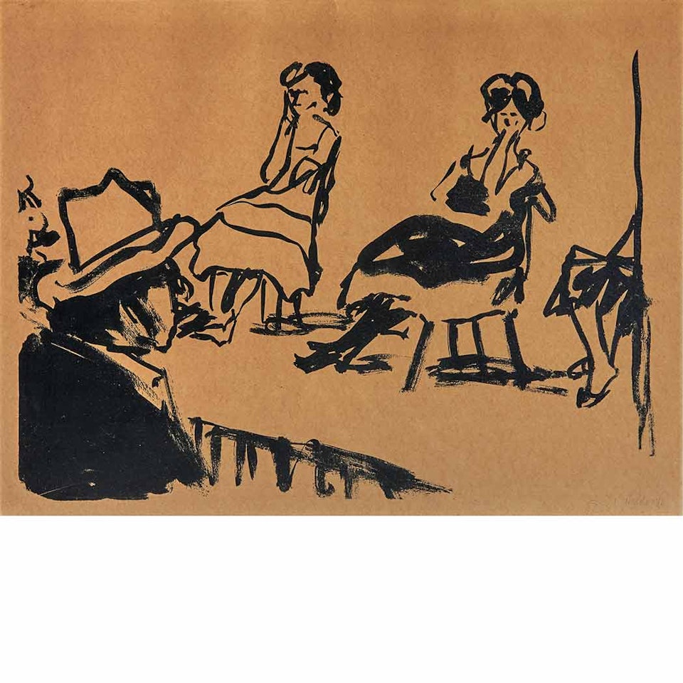 TINGEL-TANGEL I (SCHIEFLER L 26) by Emil Nolde
