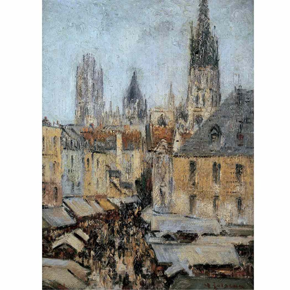 La Rue de L"Epicerie a Rouen by Gustave Loiseau