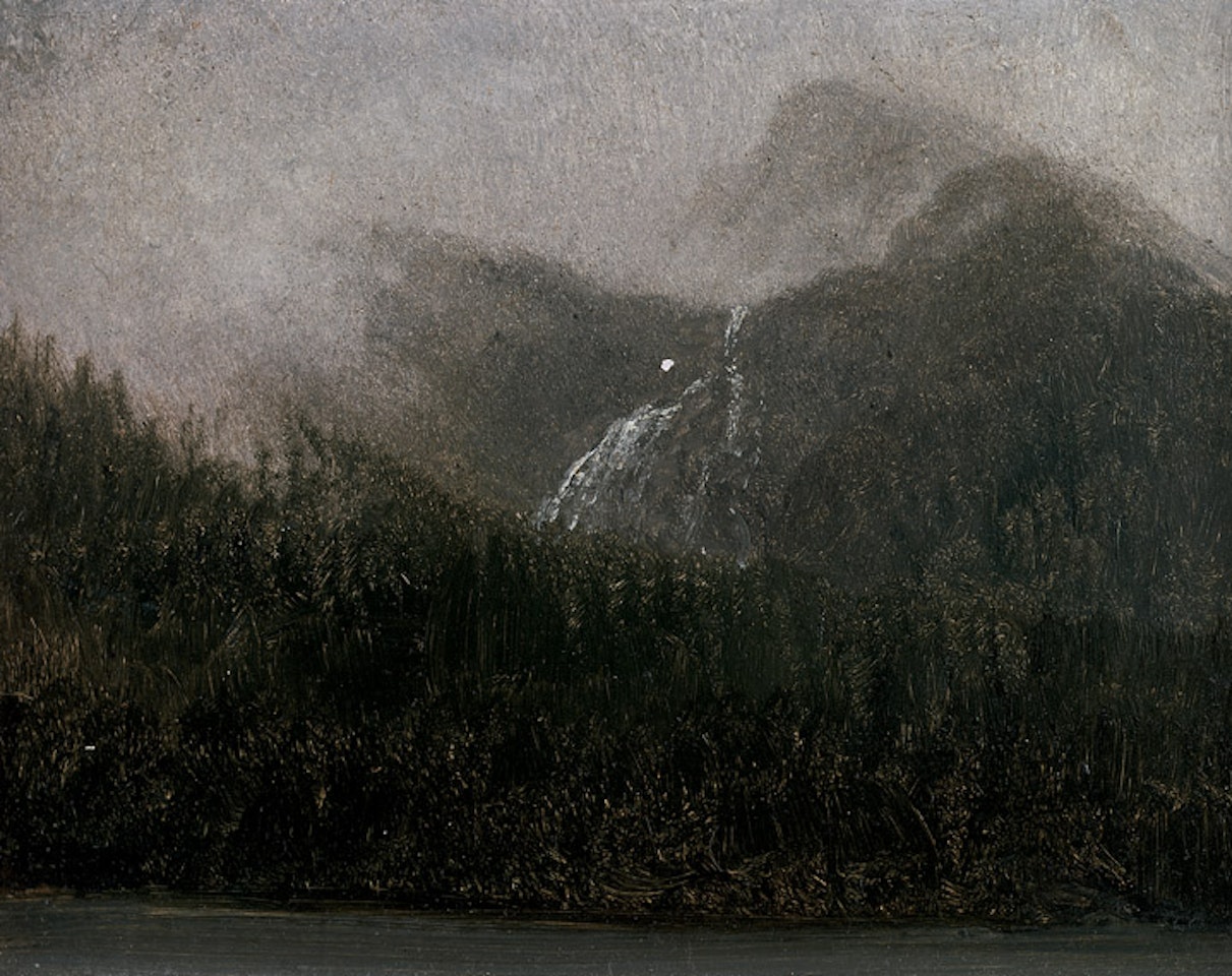 Mountain Tops and Firs by Albert Bierstadt