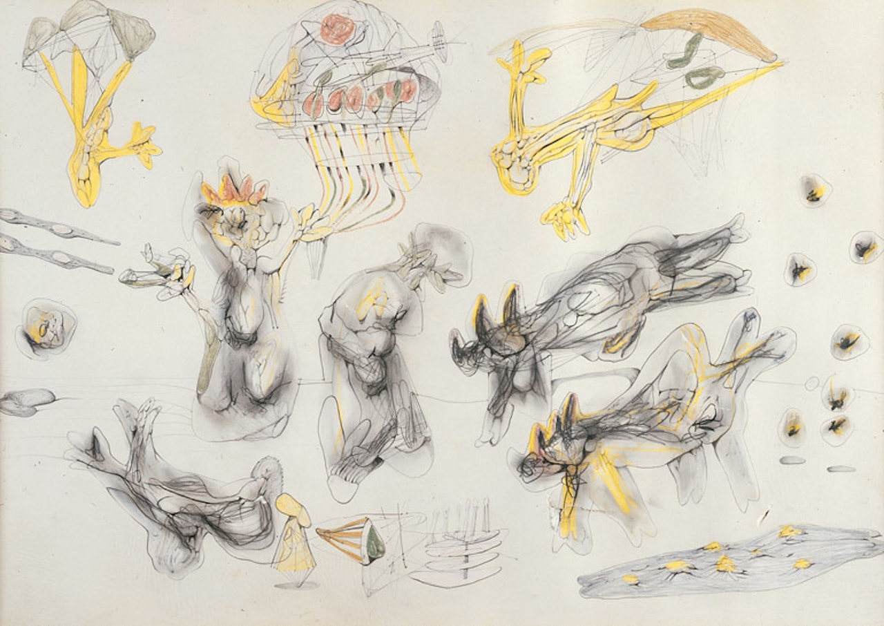 War Cartoon by Roberto Matta