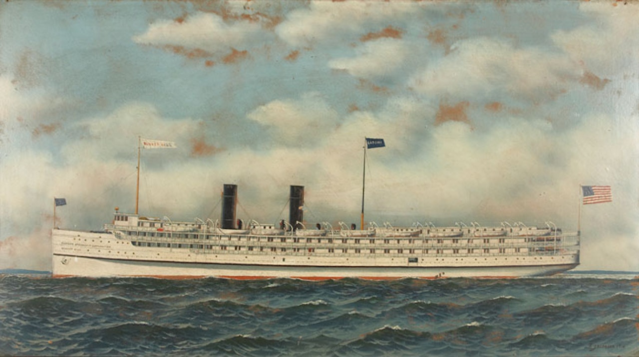 Bunker Hill Steamship by Antonio Jacobsen