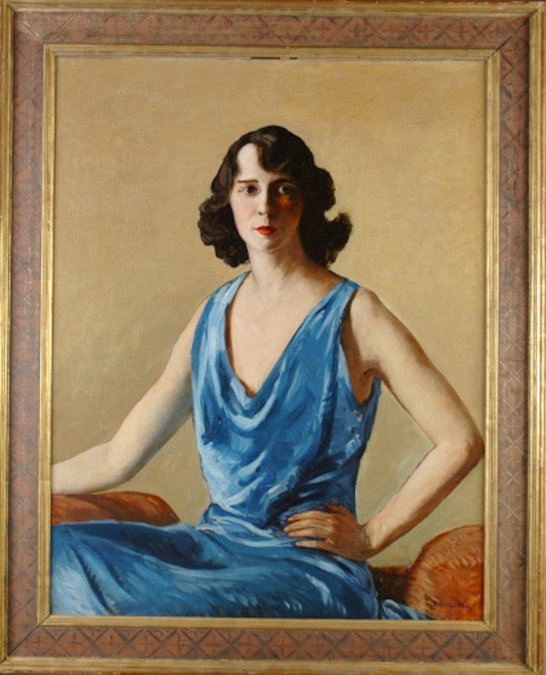 Portrait Study in Blue (Esther Becker Goetz) by Gifford Beal