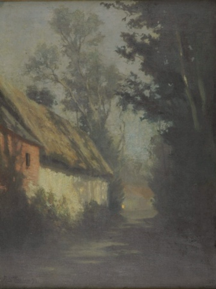 Moonlit Path, Normandy by Fritz Thaulow