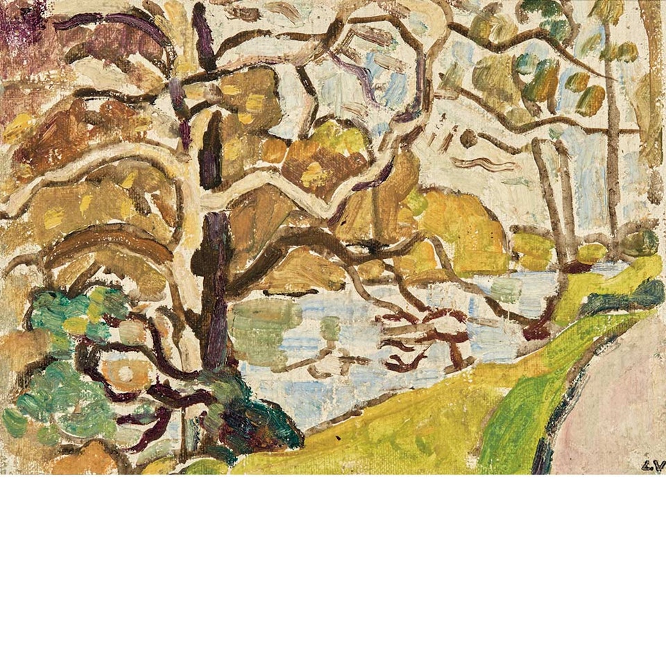 Le Gros Arbre au Bord du Lac, Bois de Boulogne by Louis Valtat