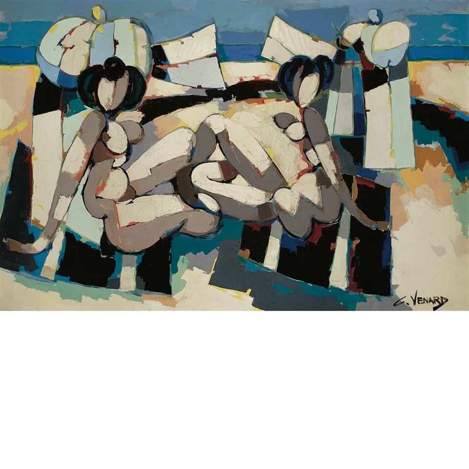 Two Nudes in a Landscape by Claude Venard