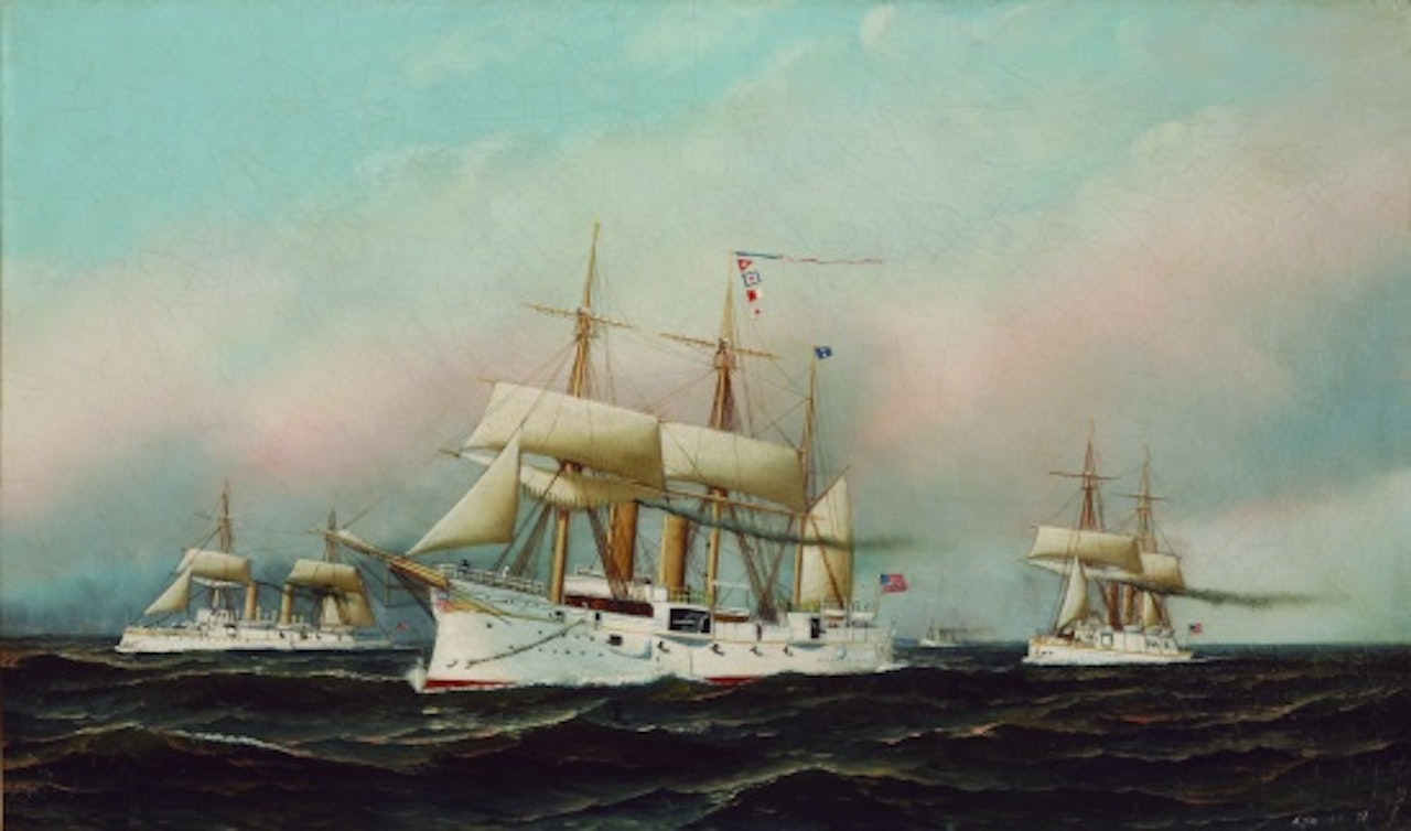 The White Squadron: The Boston, Chicago, Atlanta and the Dolphin by Antonio Jacobsen