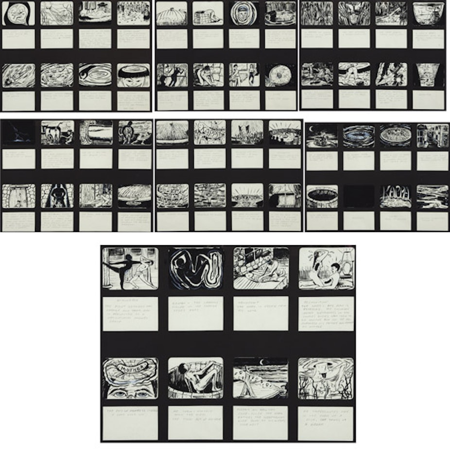Kappa, Pond of Desire (Story board for video tape) by Mike Kelley