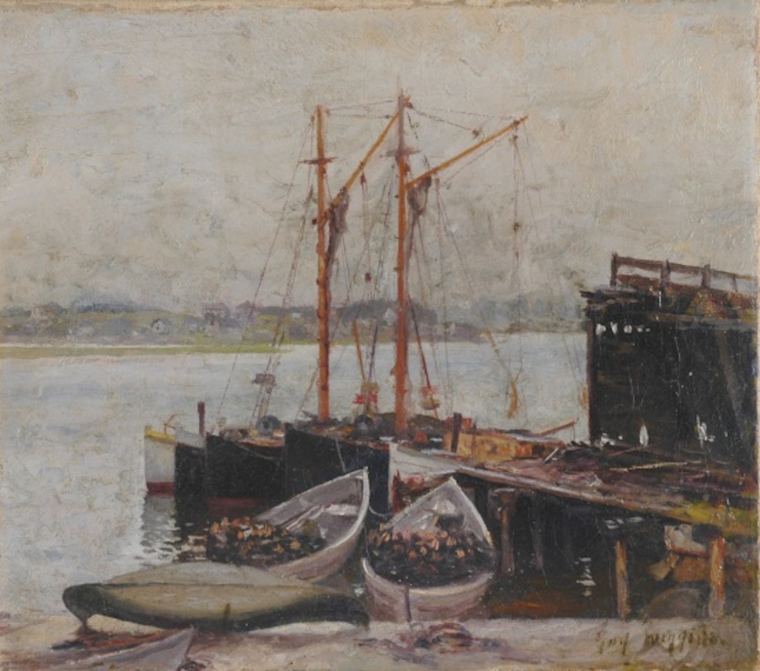 Dockside - New England by Guy Carleton Wiggins