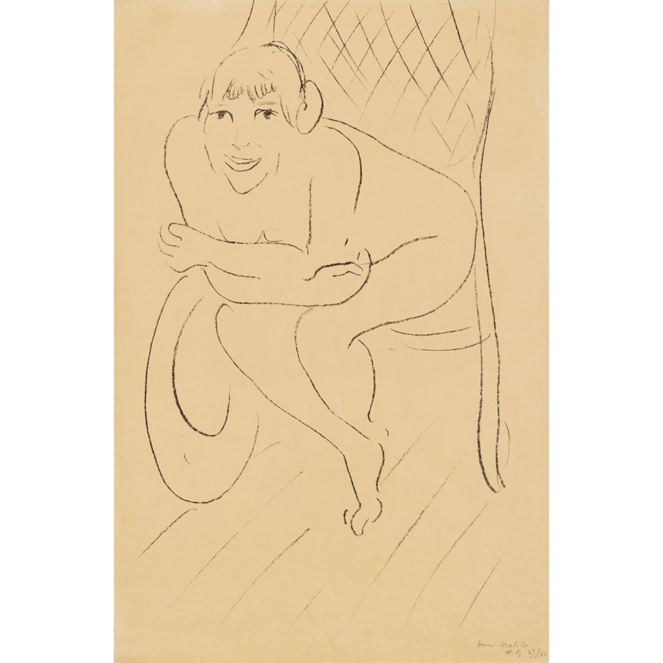 NU AU ROCKING CHAIR (DUTHUIT 410) by Henri Matisse