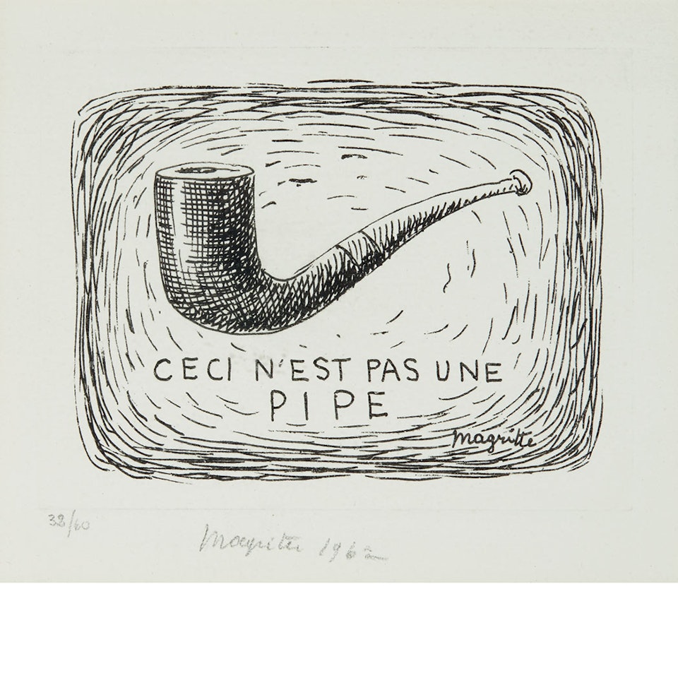 CECI N"EST PAS UNE PIPE (KAPLAN/BAUM 2) by René Magritte