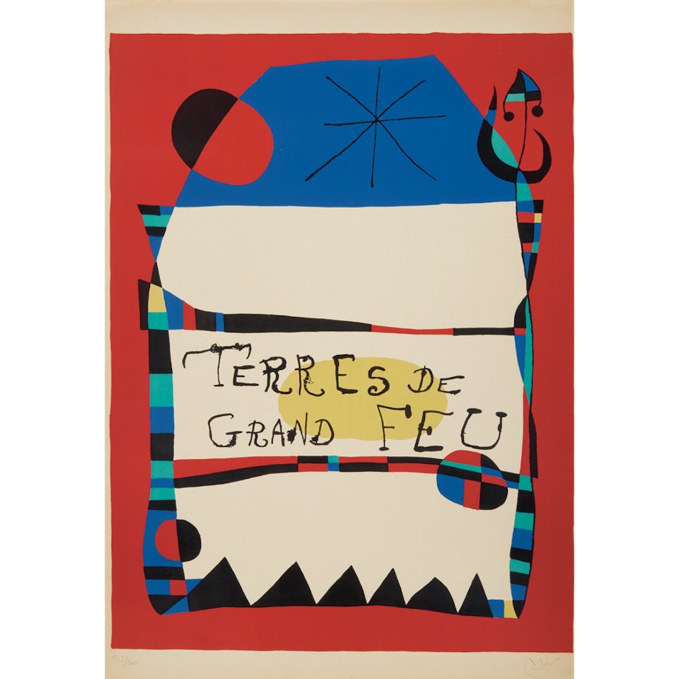 TERRES DE GRAND FEU (M. 152) by Joan Miró