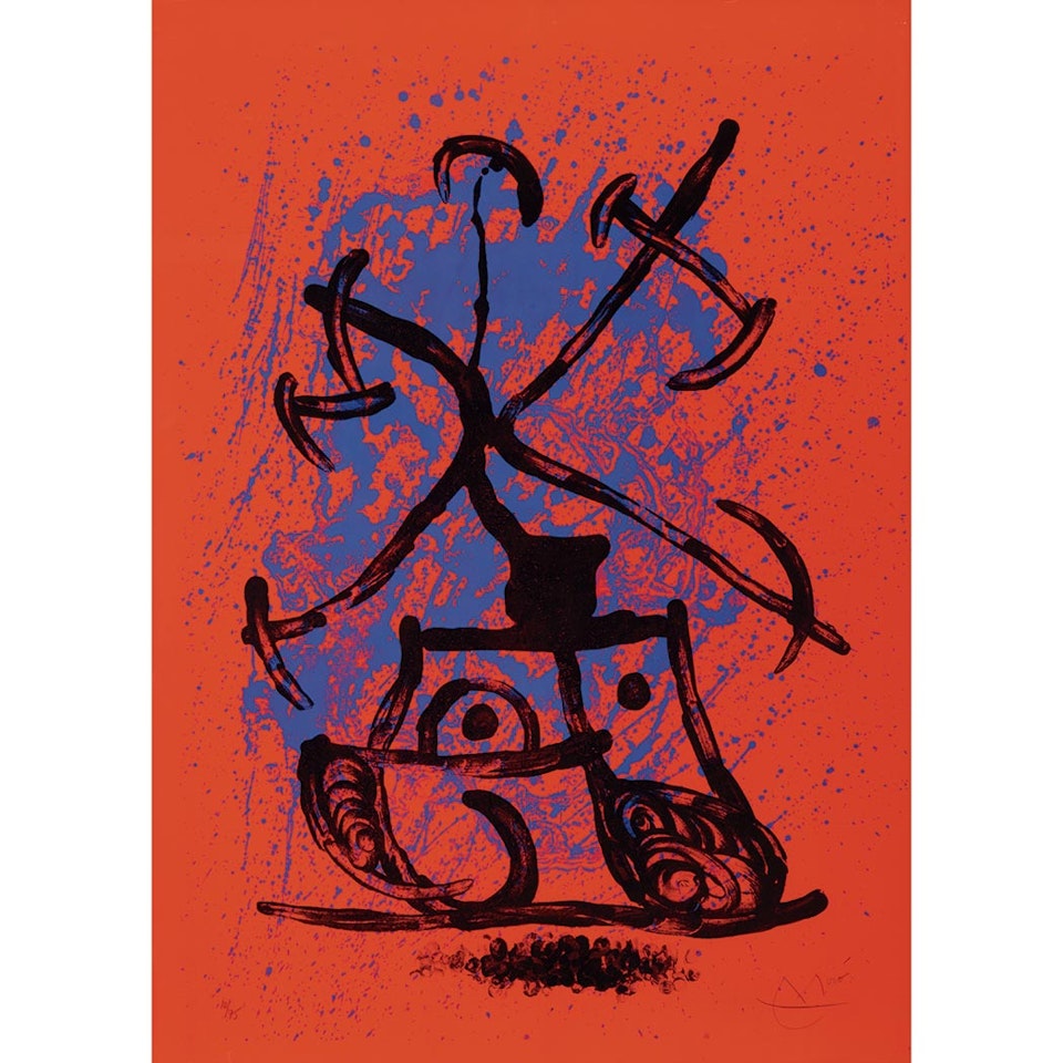 L"ENTRAINEUSE-ROUGE (M. 613) by Joan Miró