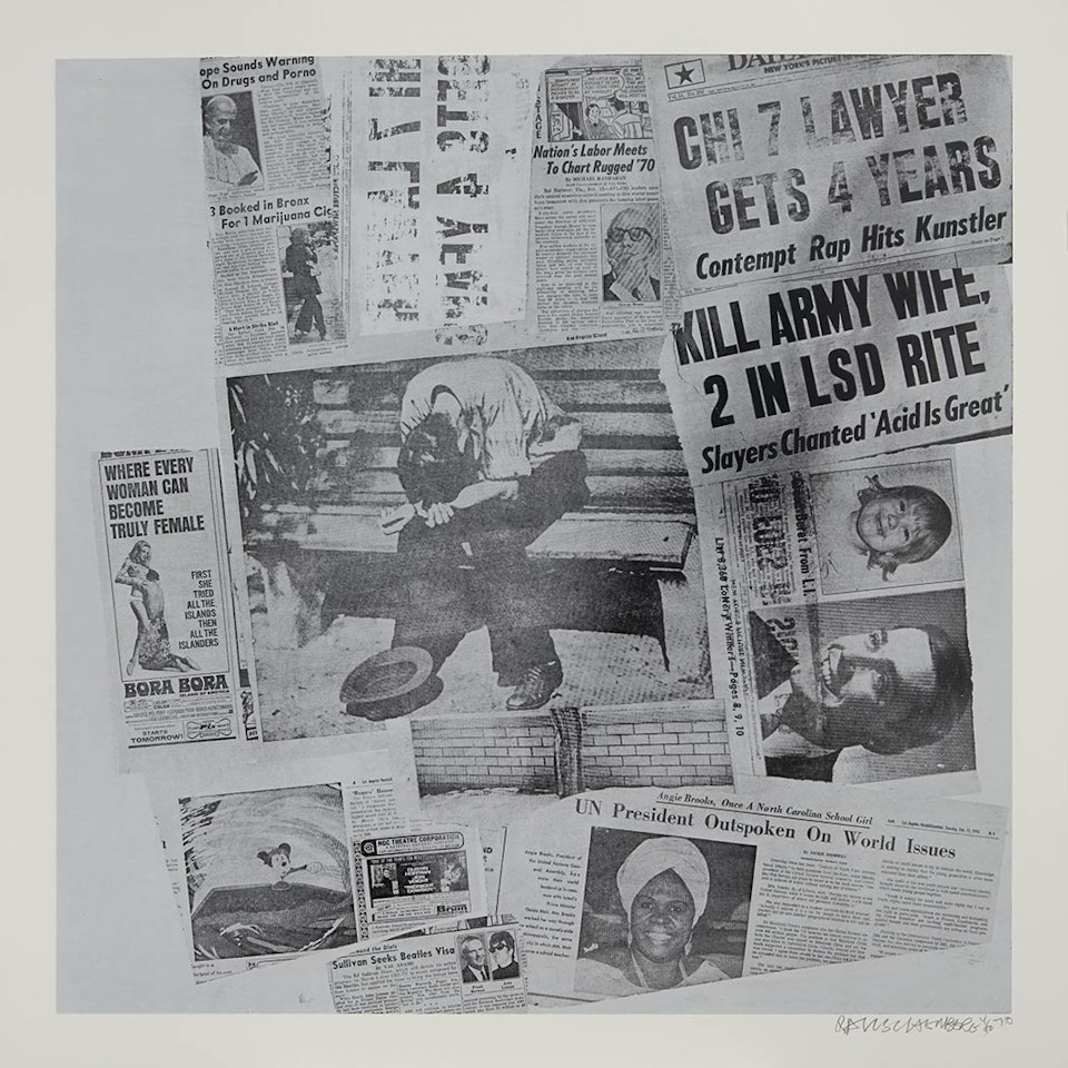FEATURES FROM CURRENTS (F. 129; 131; 134 (2) ; 135; 136; 138; 144) by Robert Rauschenberg