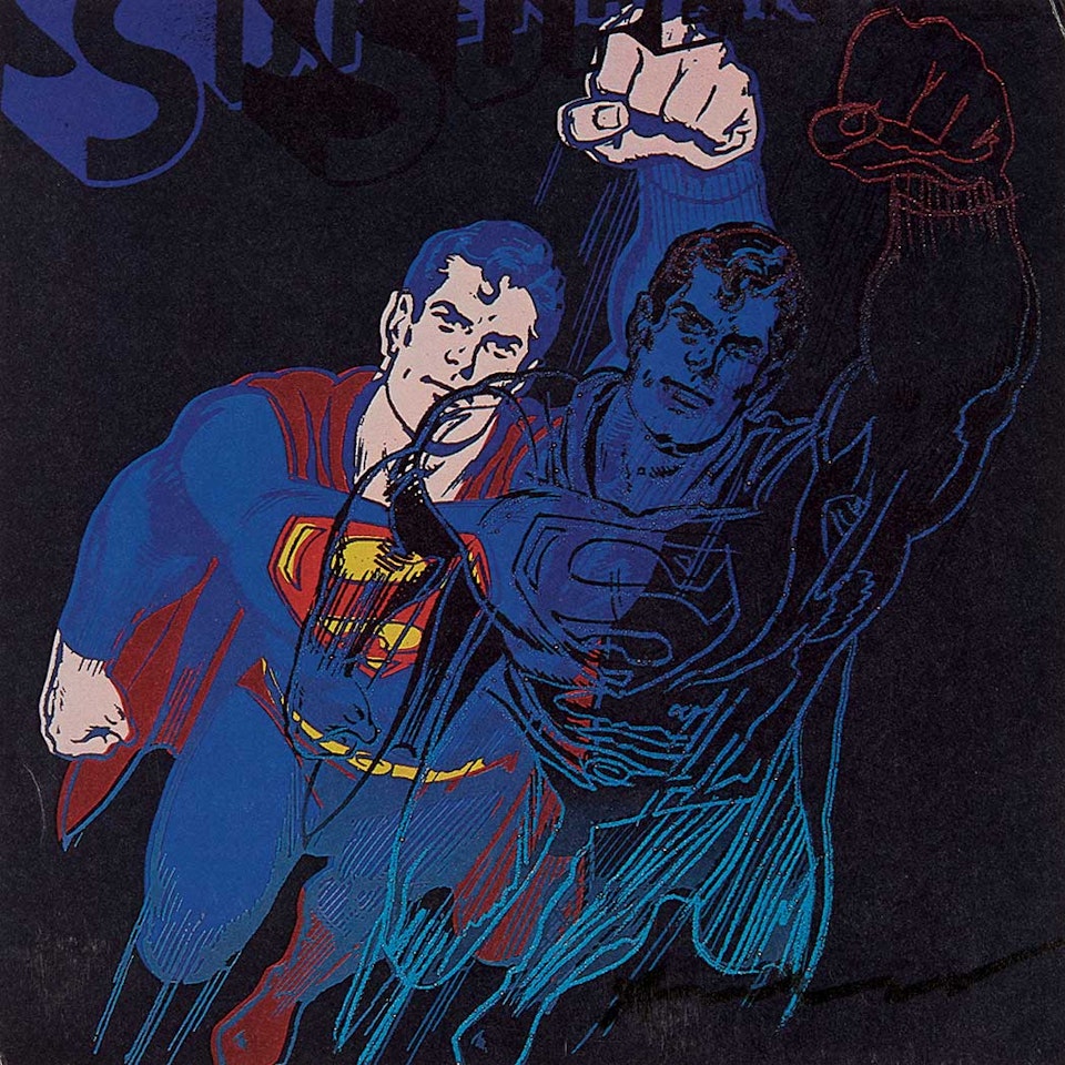 SUPERMAN (POSTCARD) by Andy Warhol