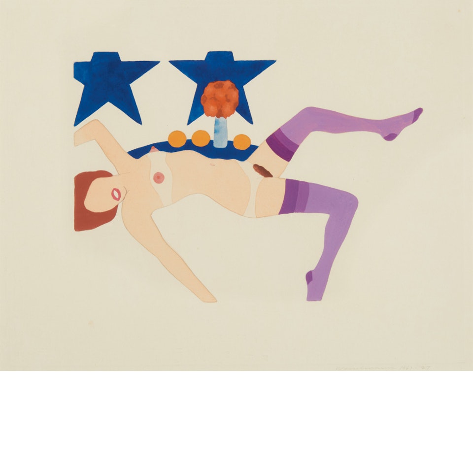 EMBOSSED NUDE WITH STILL LIFE by Tom Wesselmann