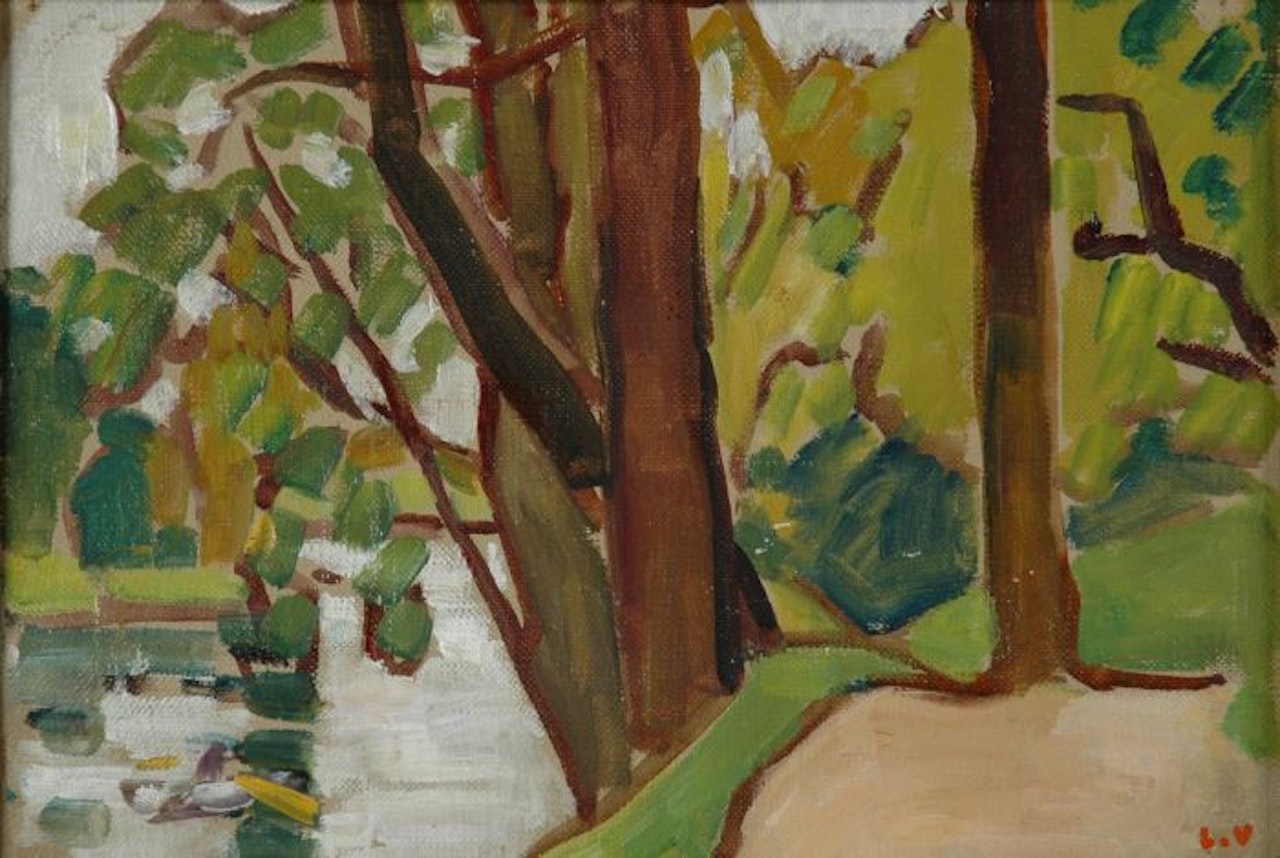 BOIS DE BOULOGNE, BARQUES by Louis Valtat
