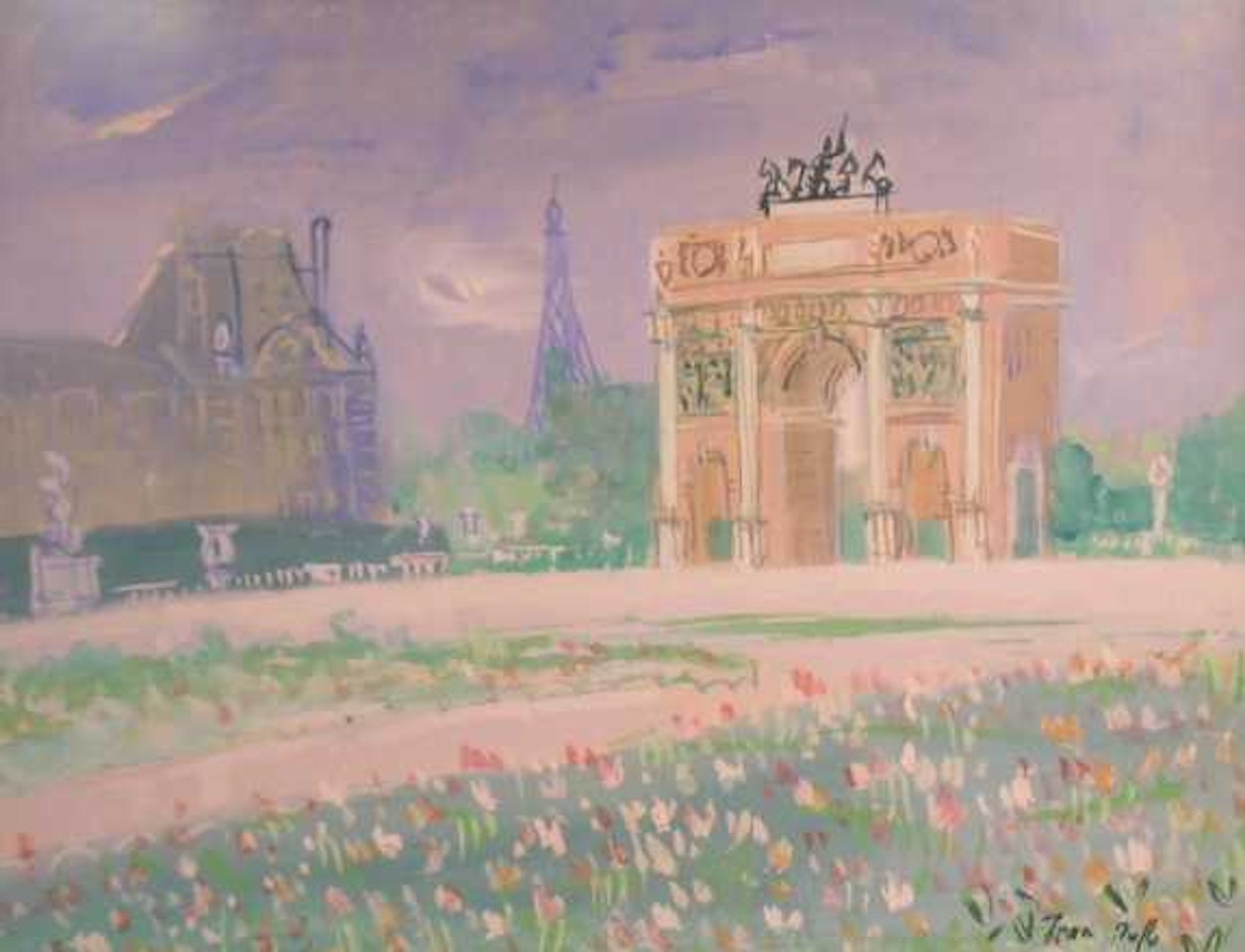 LE JARDIN DES TUILERIES by Jean Dufy