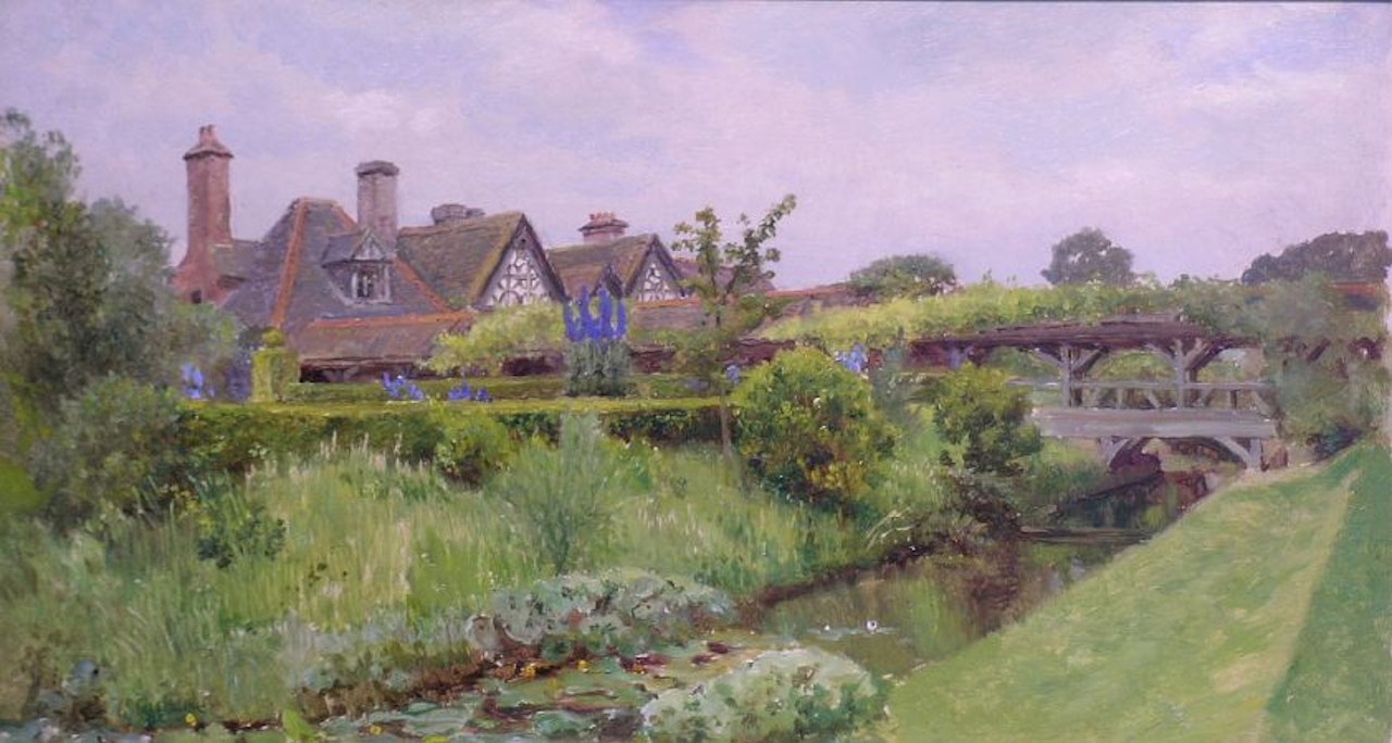 TONGLEY MANOR, SURREY by William Trost Richards