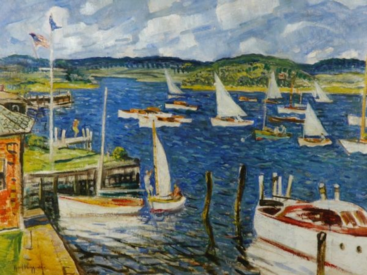BOAT RACE, ESSEX by Guy Carleton Wiggins