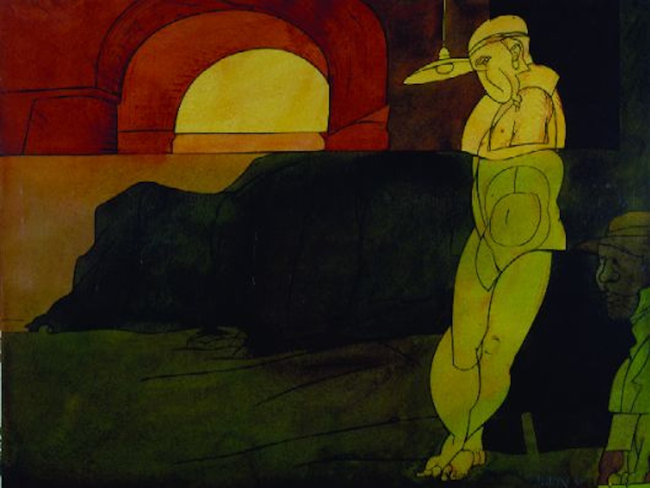 OEDIPE ET LE SPHYNX by Valerio Adami