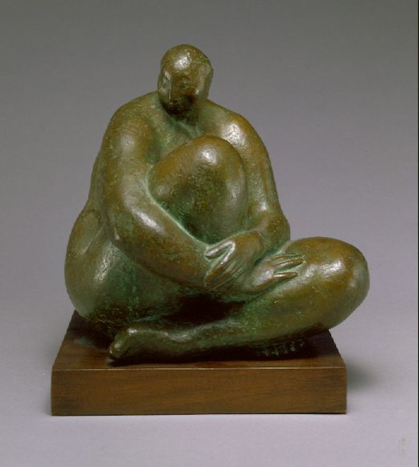 MUJER DESNUDA SENTADA CON LAS MANOS ENTRELAZADAS by Francisco Zuñiga
