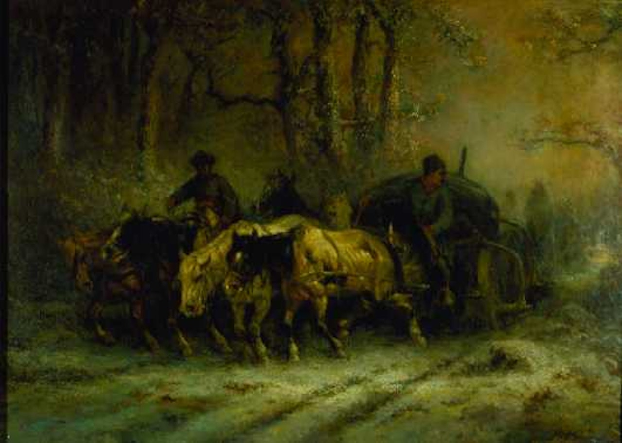 A WALLACHIAN TEAM by Adolf Schreyer
