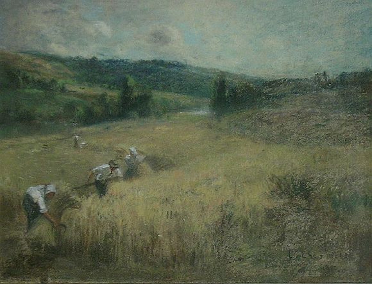 LES MOISSONNEURS by Léon Augustin Lhermitte