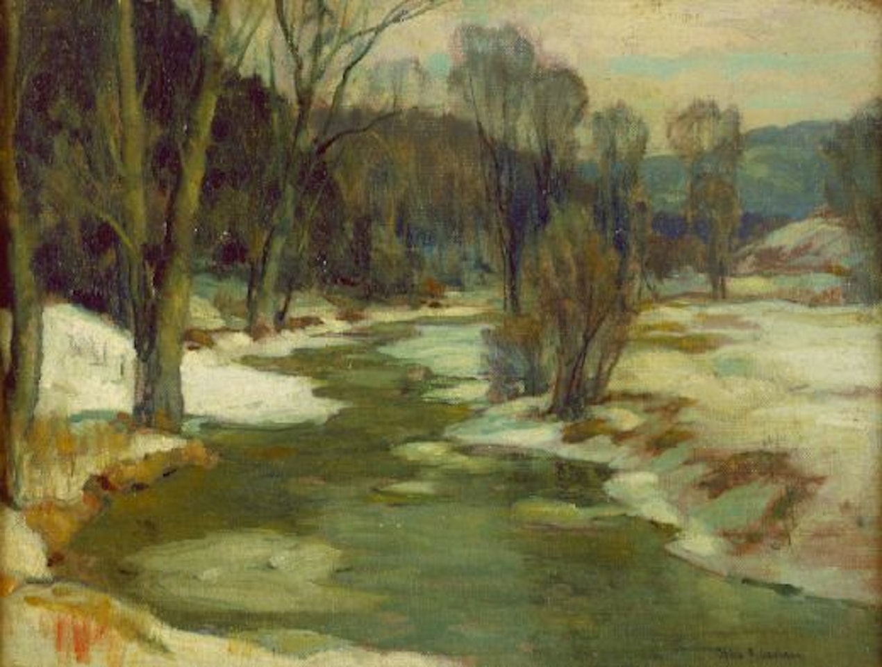 THAWING ICE FLOES by John Fabian Carlson