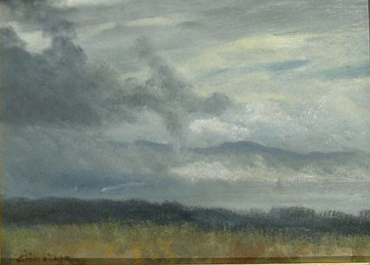 HUDSON RIVER by Albert Bierstadt