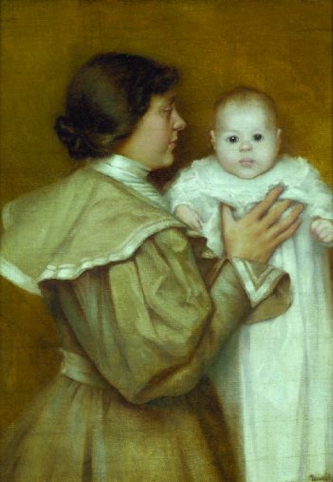 MOTHER AND CHILD by Frederick Judd Waugh
